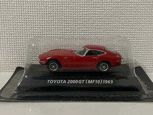 コナミ 絶版名車コレクション 1/64 トヨタ 2000GT MF10 1969 レッド KONAMI TOYOTA