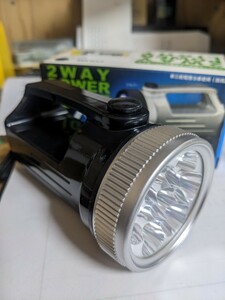 2WAY POWER LIGHT ２ウェイパワーライト　新品未使用　非常用、レジャー用