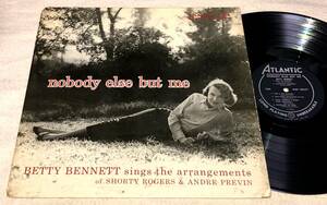 本日限定送料無料美再生！深溝Mono完オリBetty Bennett / Nobody Else But西海岸大傑作Andre Previn,Shelly Manne,Barney Kessel,Dave Pell