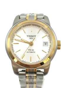 TISSOT◆自動巻腕時計/アナログ/ステンレス/SLV/GLD/PR50