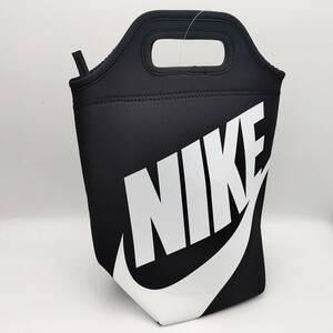 【意大利屋】ナイキ NIKE ランチバッグ ネオプレン素材 ファスナー付き 黒 ゴルフ レジャー 通勤 ジム通い 耐熱性 耐寒性 軽量