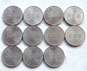 内閣制度百年記念硬貨 500円 昭和60年 11枚セット まとめて