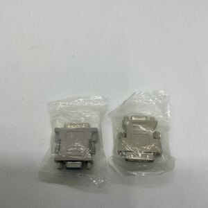 ◎D15)【未使用】DVI-I - D-Sub15ピン(VGA) 変換アダプタ 2個セット