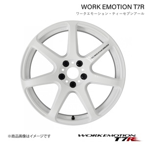 WORK EMOTION T7R トヨタ ハリアー 2WD DBA-ZSU60W 1ピース ホイール 1本【18×7.5J 5-114.3 INSET38 ホワイト】