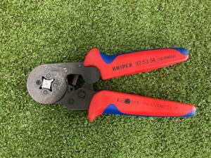 【中古品】★KNIPEX クニペックス ワイヤーエンドスリーブ圧着ペンチ 9753-04　ITG58BXIJAQ4