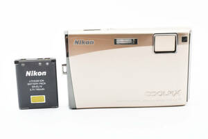 ★外観良好★ Nikon COOLPIX S60 リッチゴールド　コンパクトデジタルカメラ ニコン クールピックス #0364