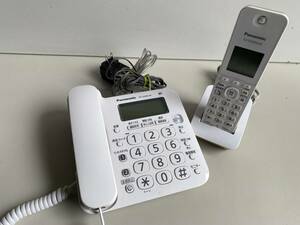 ⑤t334◆Panasonic パナソニック◆コードレス電話機 VE-GZ20 子機 KX-FKD404-W2 固定電話 家電製品 動作品
