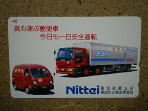 kuru・Nittei　郵便車　いすゞトラック　テレカ
