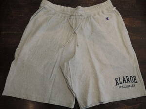 X-LARGE エクストララージ XLARGE×Champion REVERSE WEAVE SHORT PANTS チャンピオン XL ZOZOTOWN 公式HP完売 人気品　値下げ！