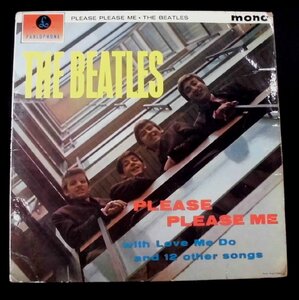 ●UK-ParlophoneオリジナルMono,w/3rd-Pressing,33 1/3 Labels,E.Jday Cover!! The Beatles / Please Please Me