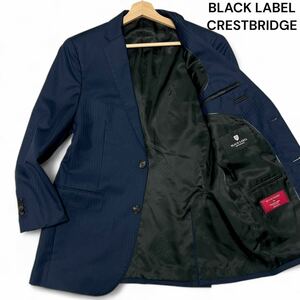 美麗品◎40Lサイズ!!ブラックレーベルクレストブリッジ【最高級 御幸毛織使用】BLACK LABEL CRESTBRIDGE テーラード ジャケット◎メンズ