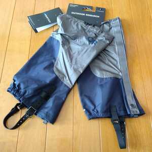 Outdoor Research Helium Gaiters Pewter Naval Blue Small アウトドアリサーチ　ヘリウム　ゲイター　グレー　紺　US4-7