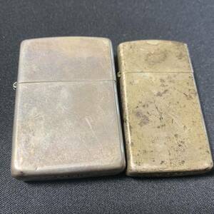 1995 Sterling Silver スターリングシルバー ZIPPO ジッポ オイルライター 2点 ※着火未確認