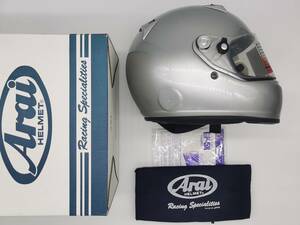 Arai アライ Arai GP-5X Snell 四輪用 GP5X プラチナシルバー フルフェイスヘルメット XLサイズ