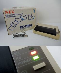 【NEC】 日本語ドットマトリックスプリンタ PC-PR104 通電確認のみ 中古品 JUNK！ 現状渡し 一切返品不可で！ 部品取り用等に！