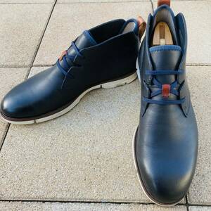 ★即決★ clarks クラークス チャッカブーツ プレーントゥ レザー シューズ US8 UK7 EU41 25.5㎝ メンズ 牛革 ハイカット スニーカー