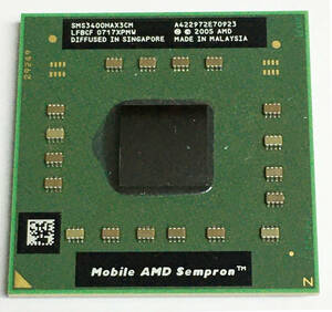 【中古パーツ】【CPU】複数可 まとめ買いと送料がお得!!AMD Mobile Sempron 3400+ 1.8GHz Socket S1 (S1g1)■AMD SMS3400HAX3CM