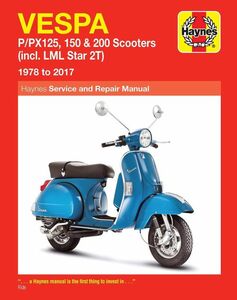 ★新品★送料無料★ベスパ ヴェスパ Vespa P/PX125, 150 & 200 Scooters 1978-2017★ヘインズ解説マニュアル★★