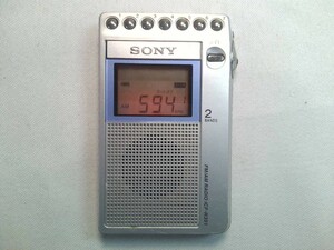 SONY 　FM/AMポケットラジオ ICF-R351　★動作品！難あり