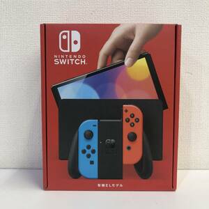 【1円スタート！/未使用】Nintendo Switch 本体 有機ELモデル ネオンカラー HEG-S-KABAA ニンテンドースイッチ 任天堂 保証印有 G240501-55