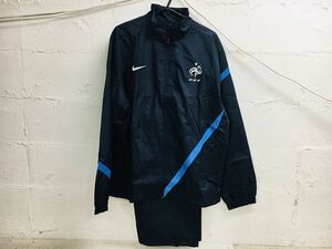 b1218-06★ NIKE フランス代表 ナイロン上下セット サッカー サイズXL