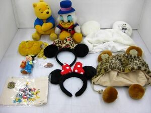 【同梱可】中古品 ディズニー くまのプーさん ミッキーマウス他 ぬいぐるみ カチューシャ 等 グッズセット