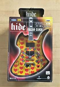 未開封 hide イエローハート ギター型 ウォールクロック ① 組み立て式 新品 グッズ x japan 