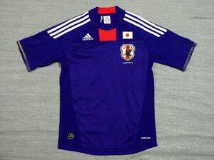 サッカー　日本代表　レプリカ　ユニフォーム　Ｓサイズ　２０１０年モデル　アディダス　刺繍エンブレム　美品