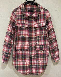 ＊ヒステリックグラマー HYSTERIC GLAMOUR No.0111AH01 チェック ネルシャツ ジャケット 日本製 FREE 　　　 BJBB.A