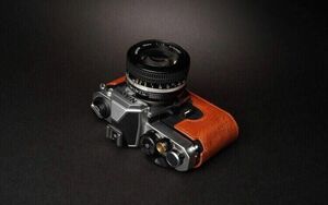 新品 本革 Nikon ニコン FM3A用 カメラケース 濃いブラウン