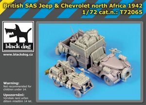 ブラックドッグ T72065 1/72 ブリティッシュ SAS ジープ - シボレー SAS （ ドラゴン用）