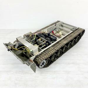 《現状品》TAMIYA/タミヤ/詳細不明/戦車/金属製シャーシ/RC/ラジコン/GR06D18EL001