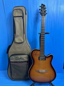 Godin ゴダン A6Ultra Cognac Bur st HG with Bag ギター エレアコギター弦楽器 アコギ アコースティックギター ケース付 Y248-2