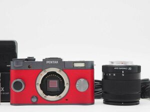 Pentax Q-S1 Wine Red 12.4 MP Digital Camera Body 02 Lens [新品同様] #Z1170