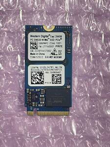 Western Digital PC SN530 M.2 256GB NVMe M.2 2242 SSD 使用時間２時間