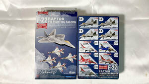 1/144 エフトイズ F-22 ラプター / F-16 ファイティングファルコン 1-1.F-22A 完成品 未組立