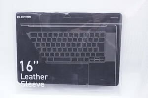 ELECOM　MacBook Pro用　16インチ　ソフトレザーケース　BM-IBSVM2116BK　スリムノートPC　黒　ブラック