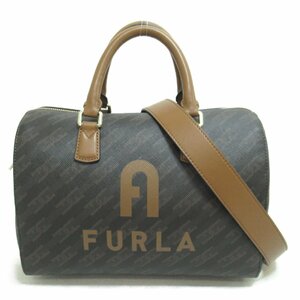 フルラ ボストンバッグ ブランドオフ Furla PVCコーティングキャンバス ボストンバッグ コーティングキャンバス レディース