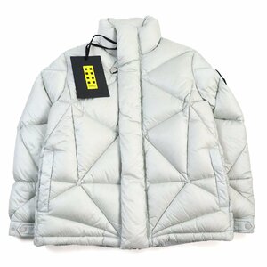 未使用品○モンクレール ジーニアス 1 ファレル・ウィリアムス 23-24AW OAK コラボロゴパッチ ダウンジャケット グレー 1 正規品 メンズ