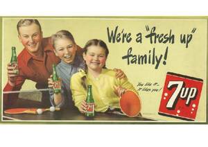 ●108F　1947年のレトロ広告　セブンアップ　7UP