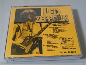 LED ZEPPELIN/LIVE AT THE FORUM 23RD NIGHT 1977 3CD