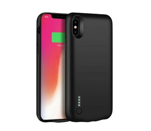 y111306m WAOS iPhone X/XS 対応 軽量 薄型 バッテリーケース 3500mAh バッテリー内蔵ケース ケース型モバイルバッテリー