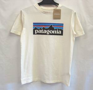 パタゴニア☆キッズ リジェネラティブ オーガニック サーティファイド コットン P-6ロゴ Tシャツ ( UDNL / XL：14
