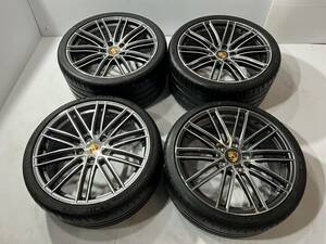 ★ポルシェ 982 鍛造 718 ボクスター ケイマン 911ターボホイール 純正 ポルシ981 982 20インチMICHELIN 2023 2022年製