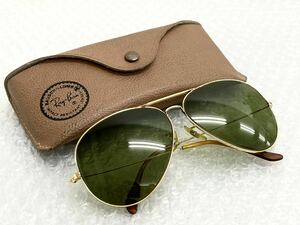 ♪ レイバン RayBan アビエーター メタルフレーム ティアドロップ ケース ヴィンテージ サングラス ①