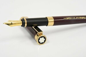 MONTBLANC モンブラン NOBLES OBLIGE ノブレス ボルドーxゴールド 18K 750 ネーム入り 現状品 万年筆 20793796