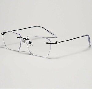 送料無料　超軽量 メガネフレーム　フチなし ツーポイント　眼鏡　レンズ交換可能　チタン　男女兼用　 sc0224