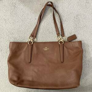 美品　COACH トートバッグ 大容量　トート コーチ 通勤　A4