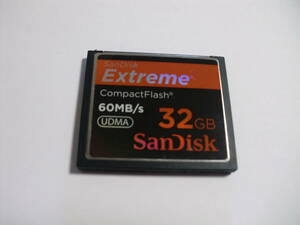 32GB　CFカード　SanDisk　Extreme　フォーマット済み　メモリーカード　コンパクトフラッシュ