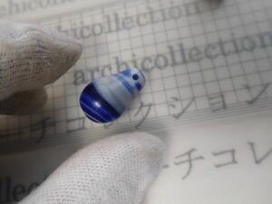 とんぼ玉　トンボ　アフリカ　ガラス　no.52 大体2.1x1.4cm　ビーズ　ネックレス　コレクション